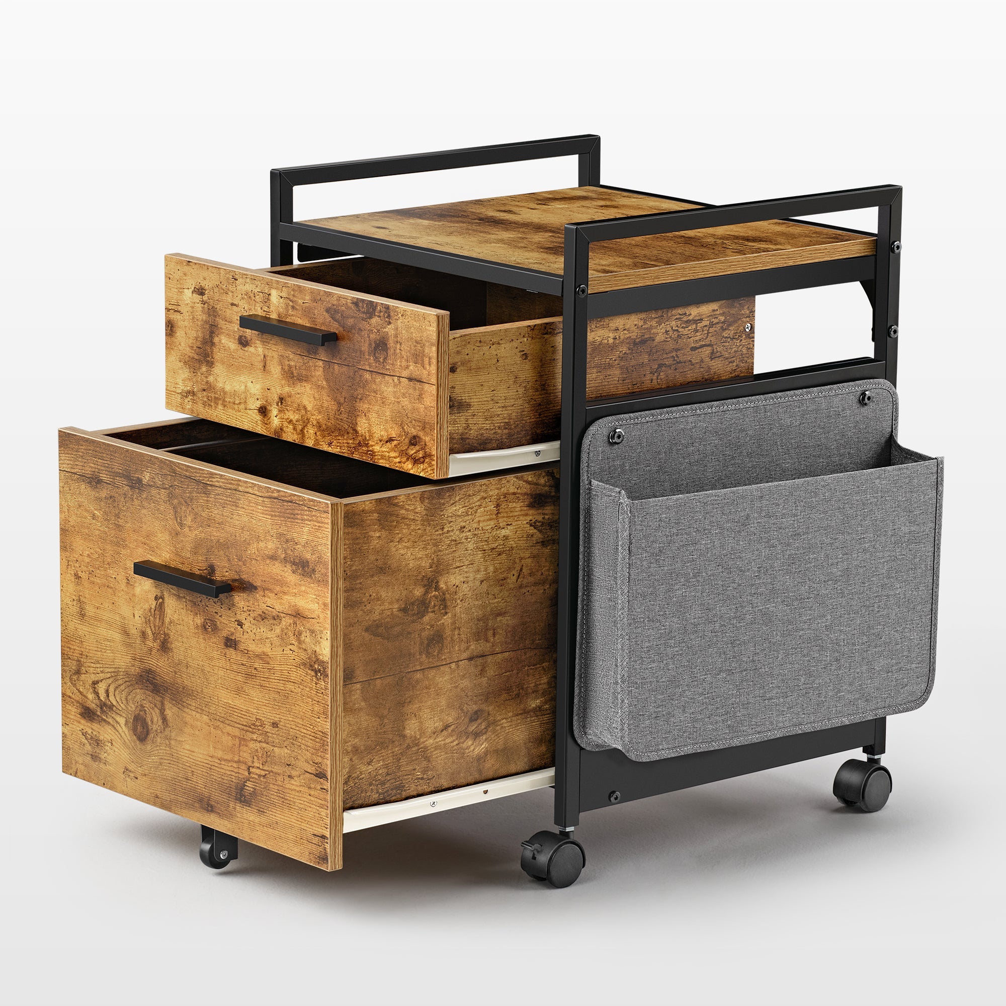 23'' Rolling File Cabinet with Drawer