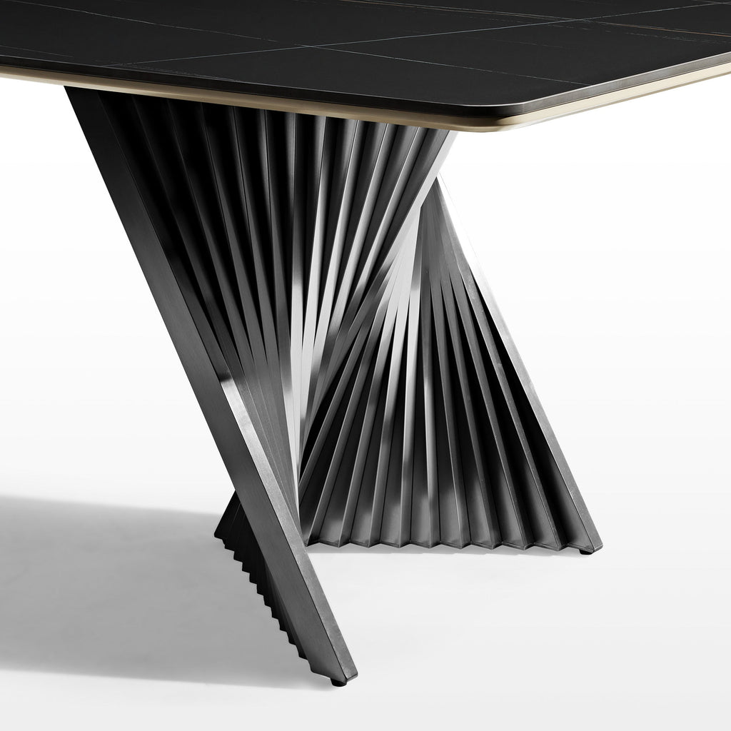 Rectangular Dining Table with Bench, Natural Wood