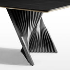 Rectangular Dining Table with Bench, Natural Wood