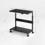 Height-Adjustable Illuminated Panel CPU Cart