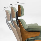 Genuine Leather Executive Office Chair - Classic Ergonomic Design