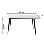 Rectangular Farmhouse Dining Table, Brown