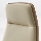 Faux Leather Executive Ergonomic Office Chair - Contoured Spine Support