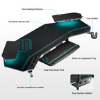 Wing-Shaped Studio Desk (73x23)