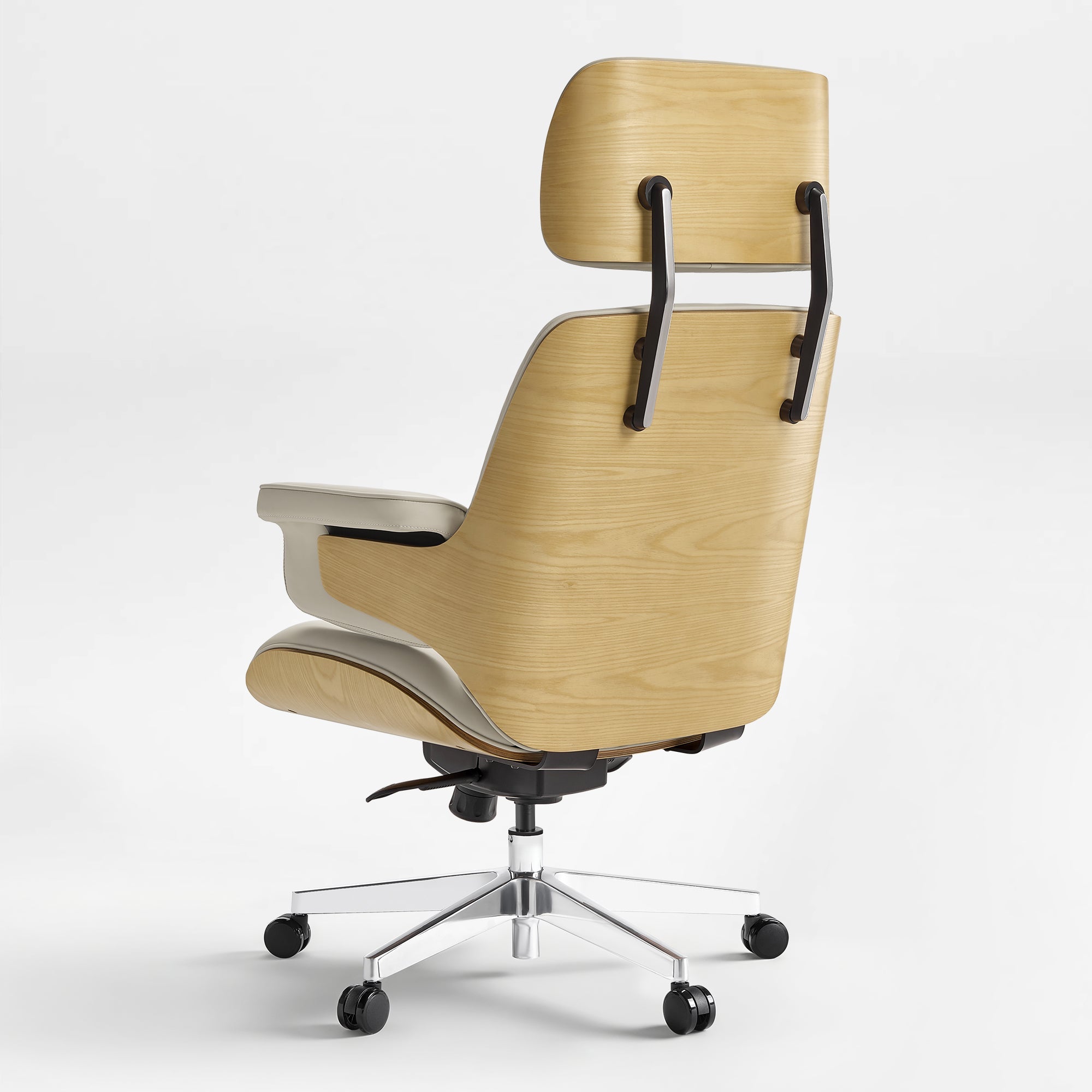 Genuine Leather Executive Office Chair - Classic Ergonomic Design
