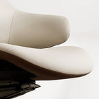 Napa Leather Executive Chair - Soft Curves Upholstered Frame