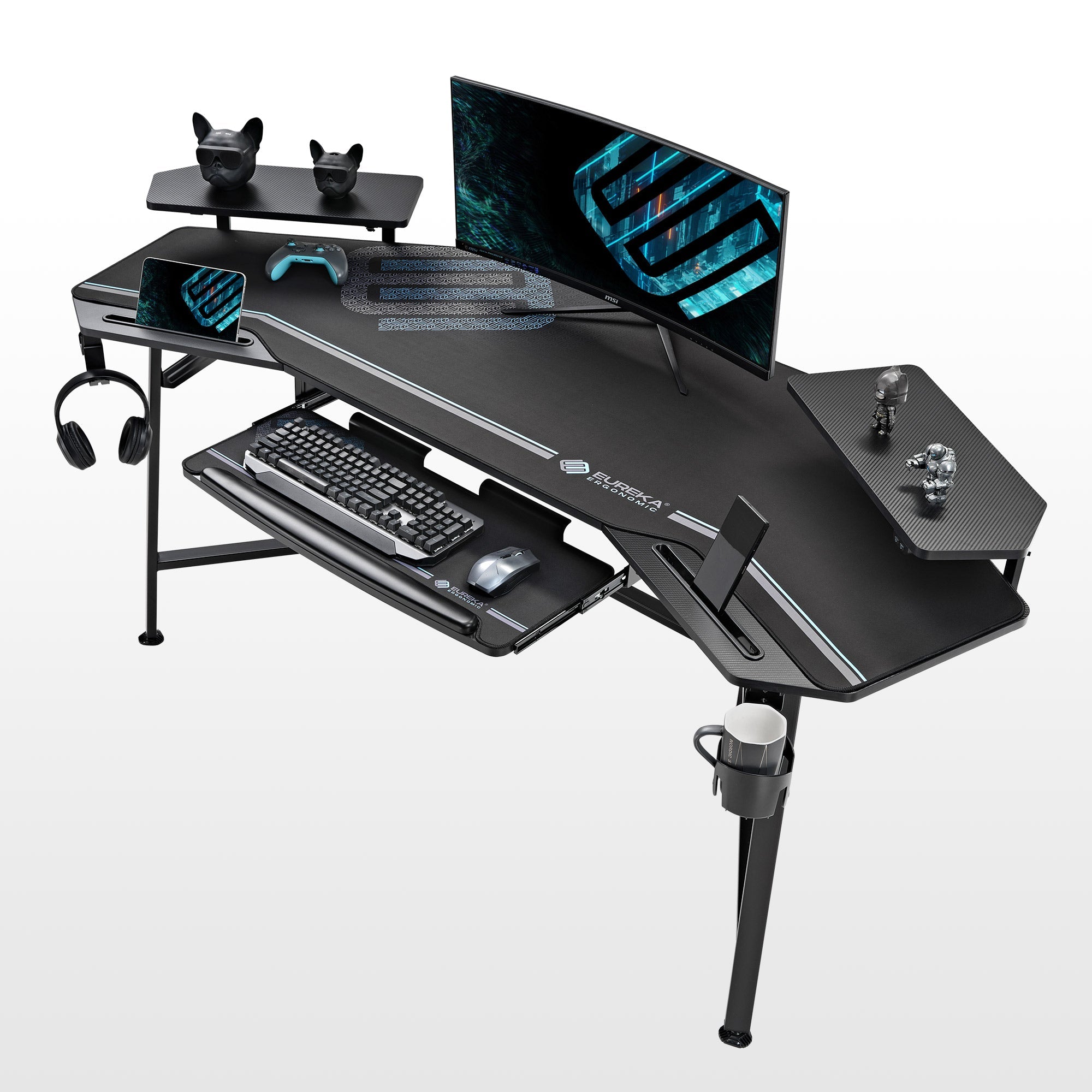 Wing-Shaped Studio Desk (73x23)