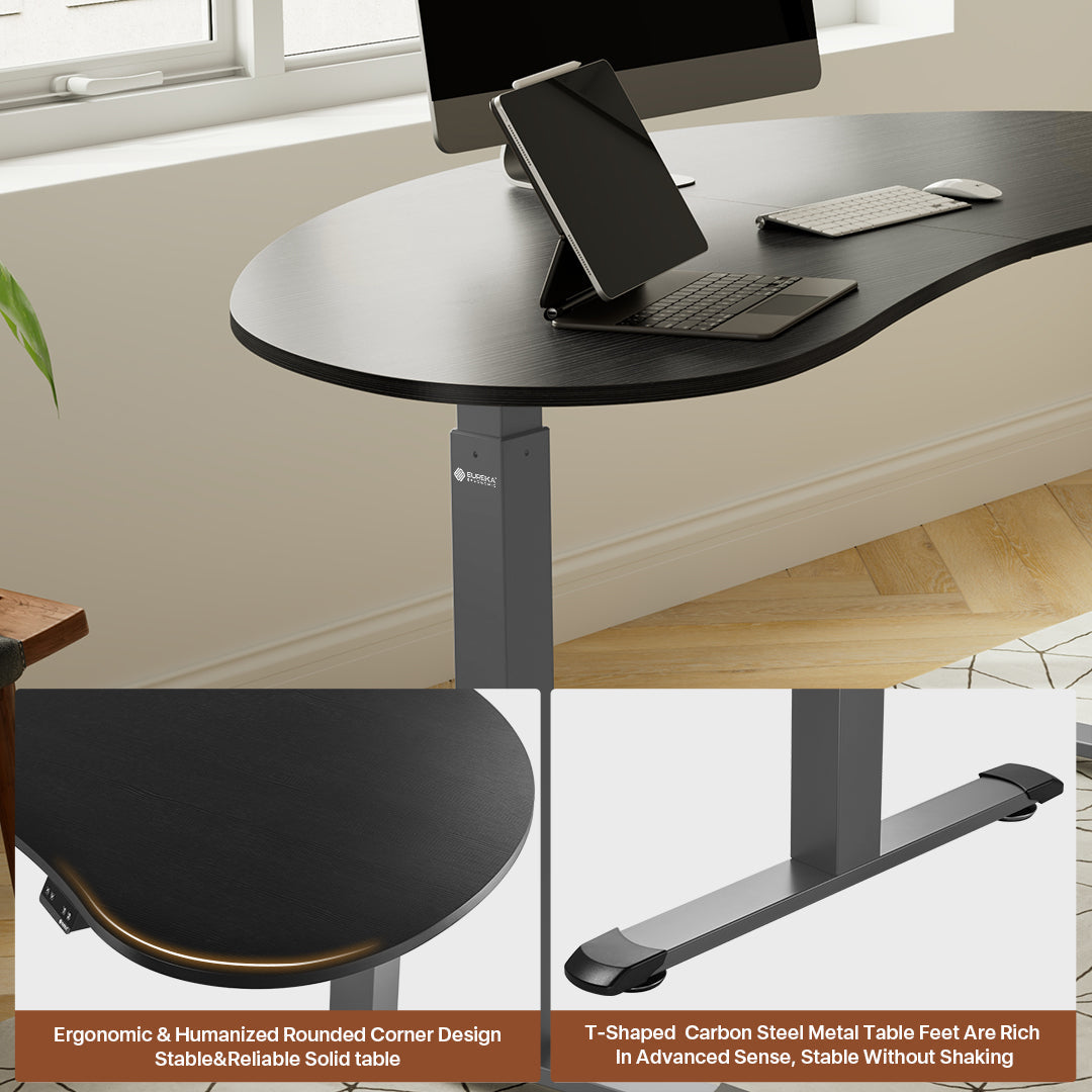 Curved Standing Desk (70x39)