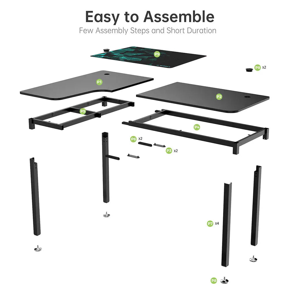 L-Shaped Office Desk (60x23)