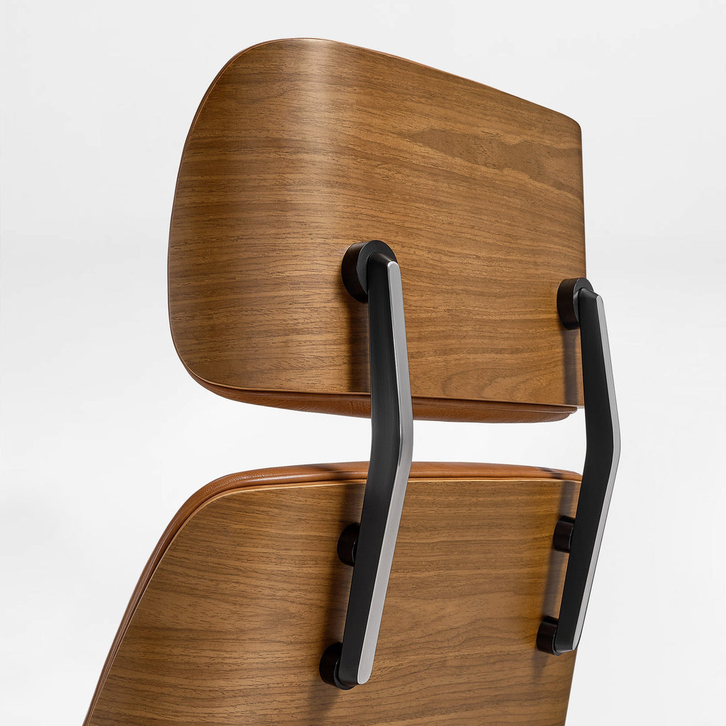 Genuine Leather Executive Office Chair - Classic Ergonomic Design