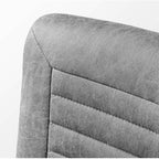 Retro PU Leather Task Office Chair - Solid Wood Arms