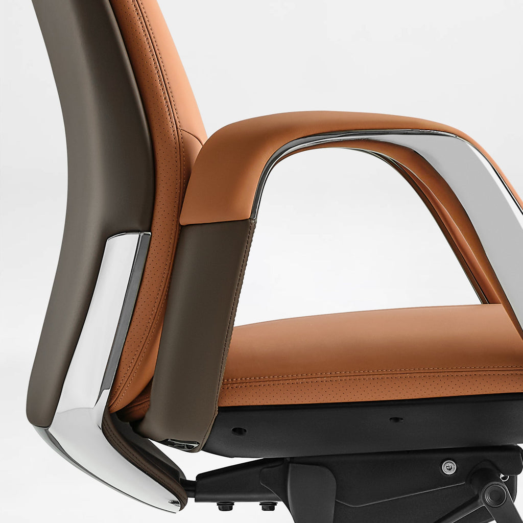 Napa Leather Executive Office Chair - Fully Adjustable