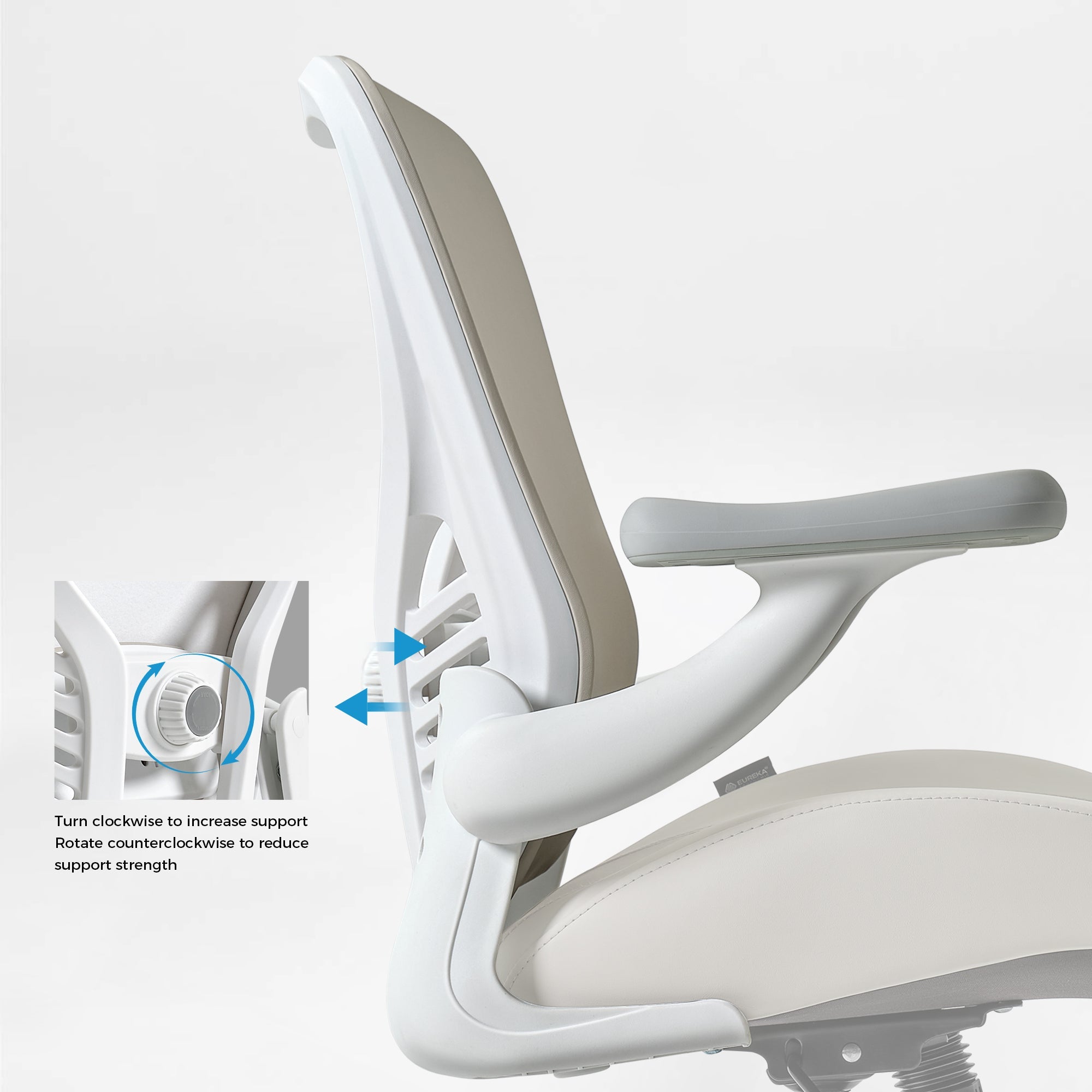 Ergonomic Office Chair - Full PU Leather Versatile Stylish Comfort