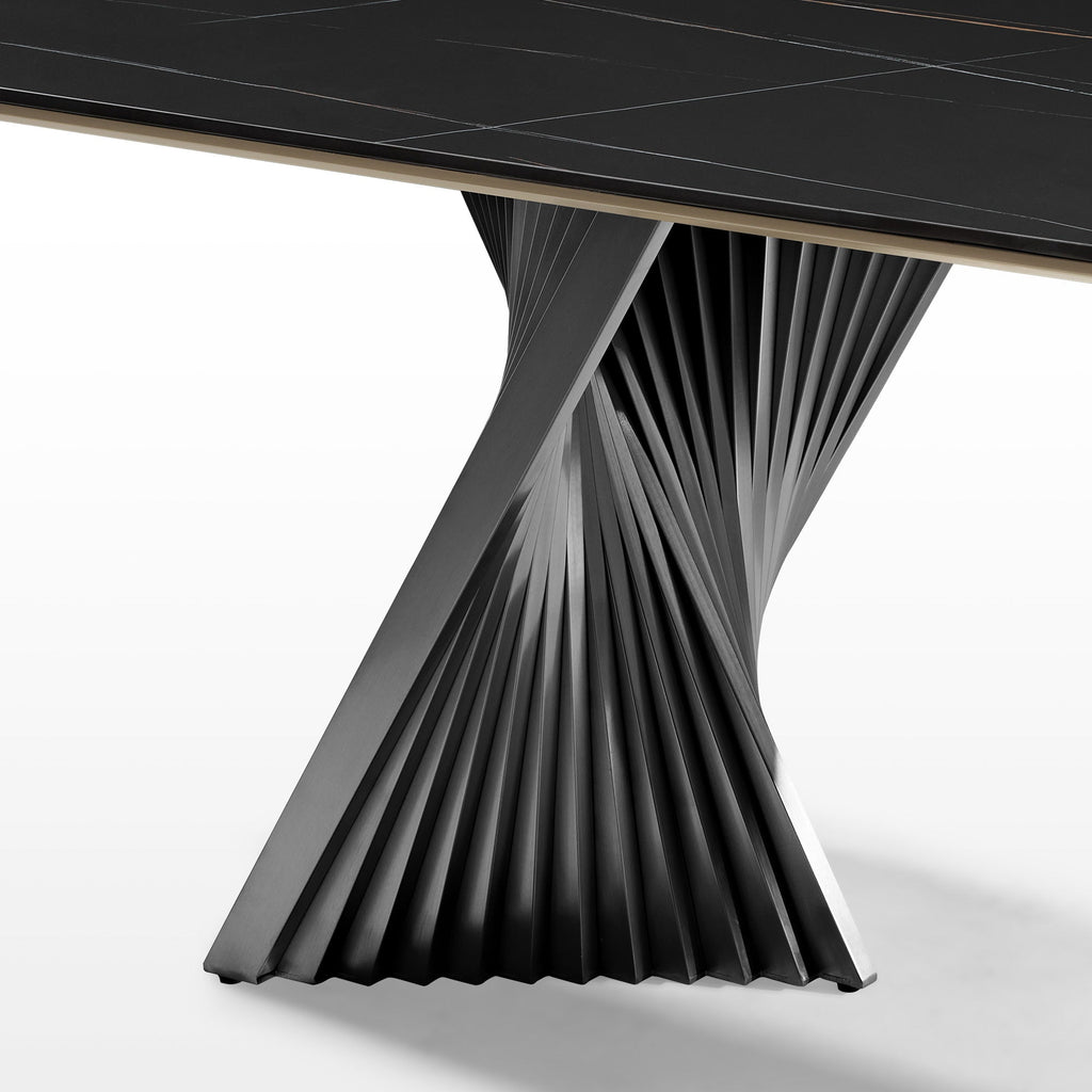 Rectangular Dining Table with Bench, Natural Wood