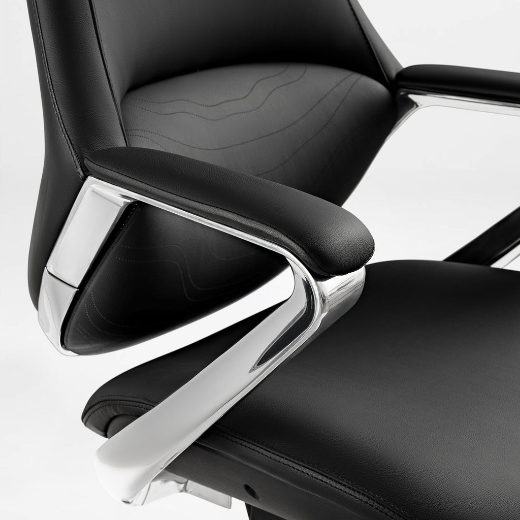 Silicone Leather Executive Office Chair - Clean Lines Home Office