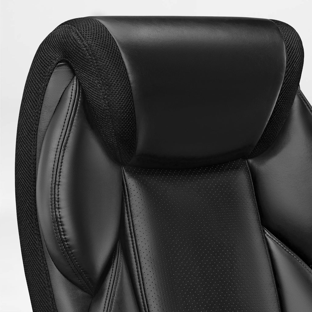 Faux Leather Home Office Chair - Ergonomic Cream