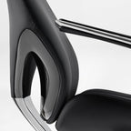 Genuine Leather Executive Office Chair - Butterfly Design High Back