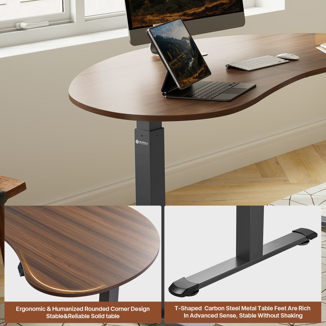 Curved Standing Desk (70x39)