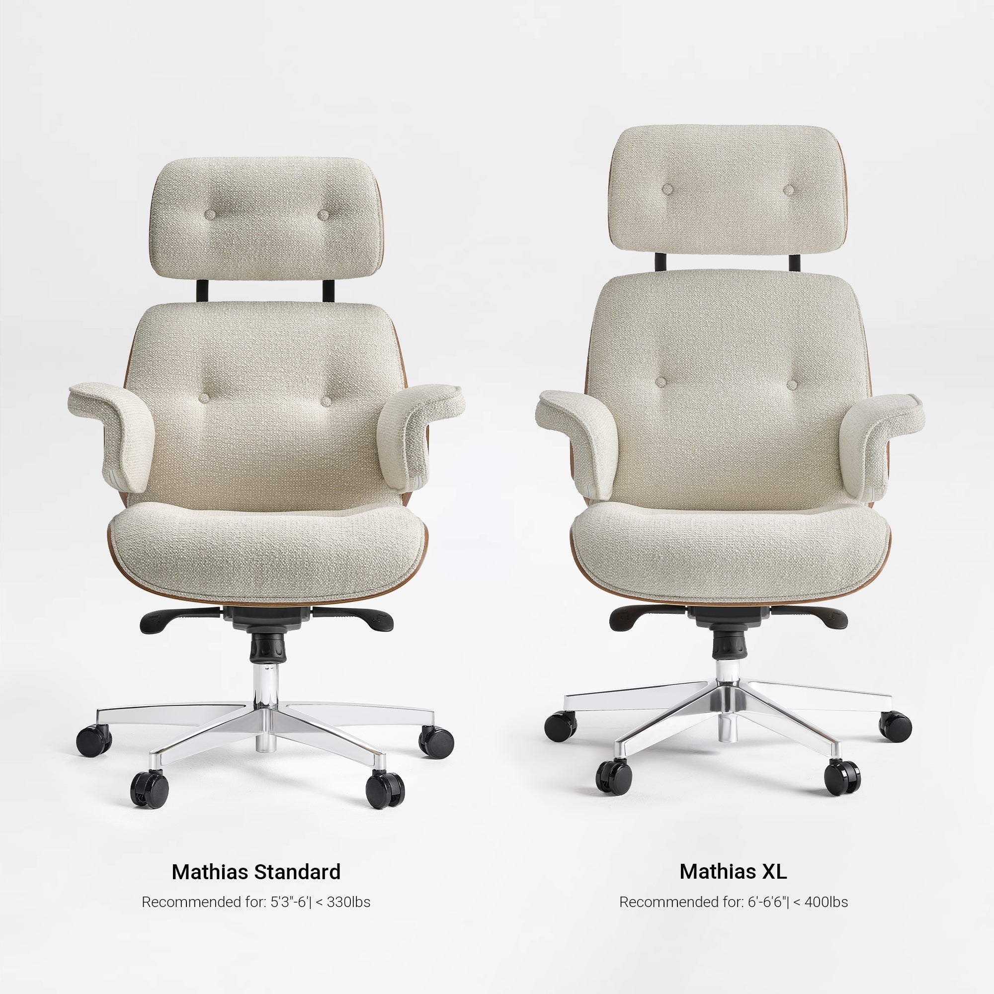 Genuine Leather Executive Office Chair - Classic Ergonomic Design