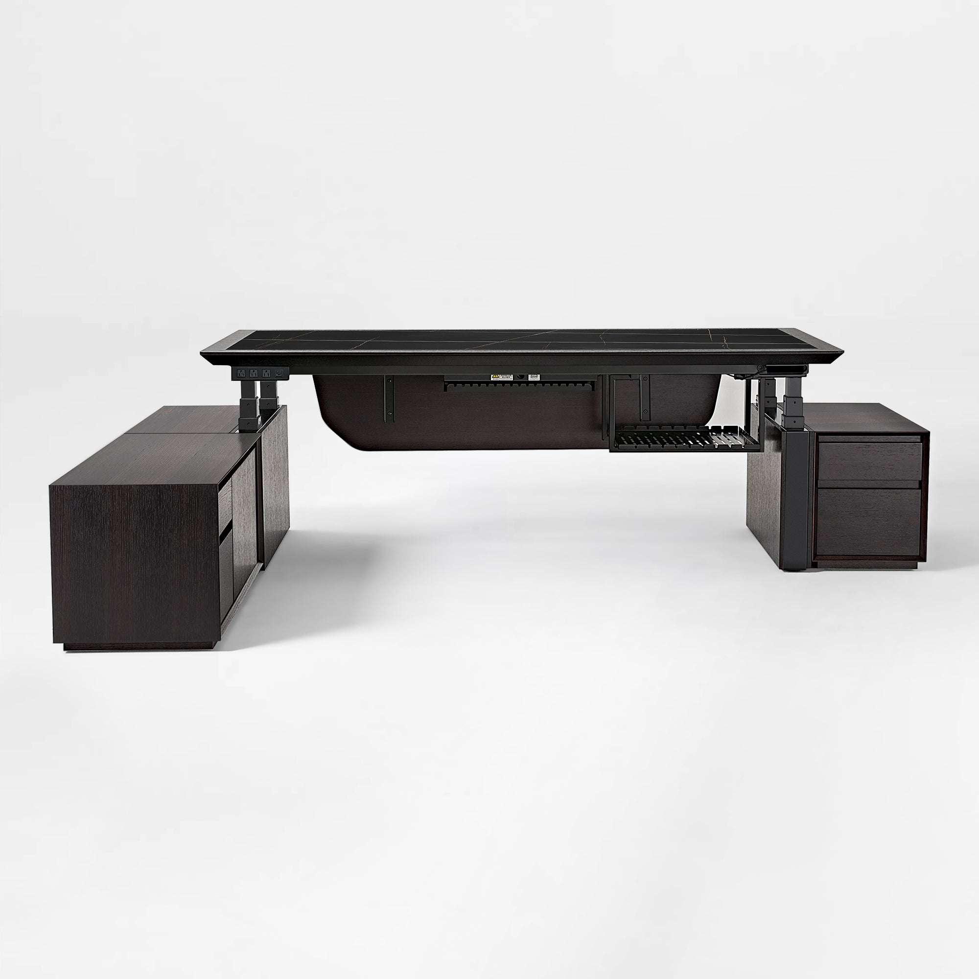 Electric Height-Adjustable Standing Desk, Classic, Black