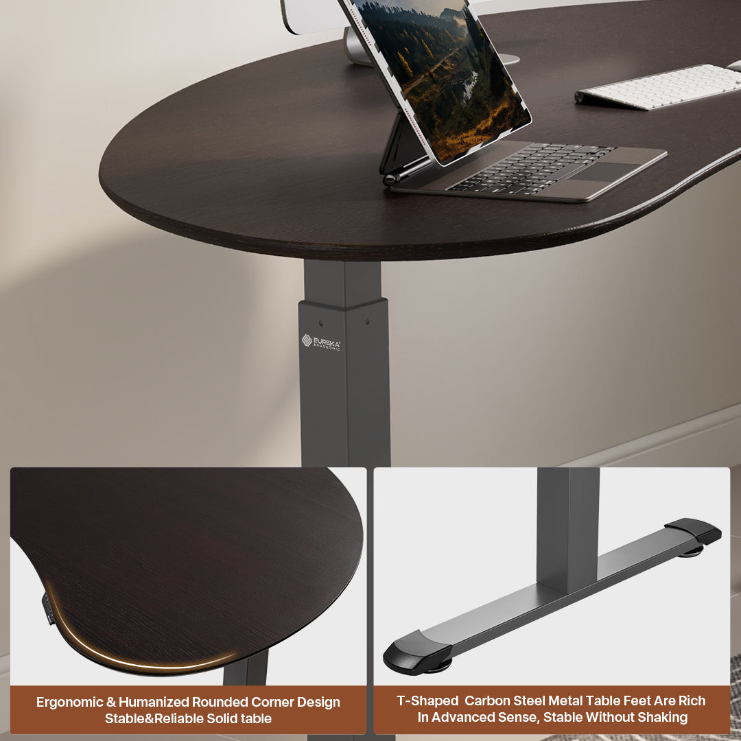 Curved Standing Desk (70x39)