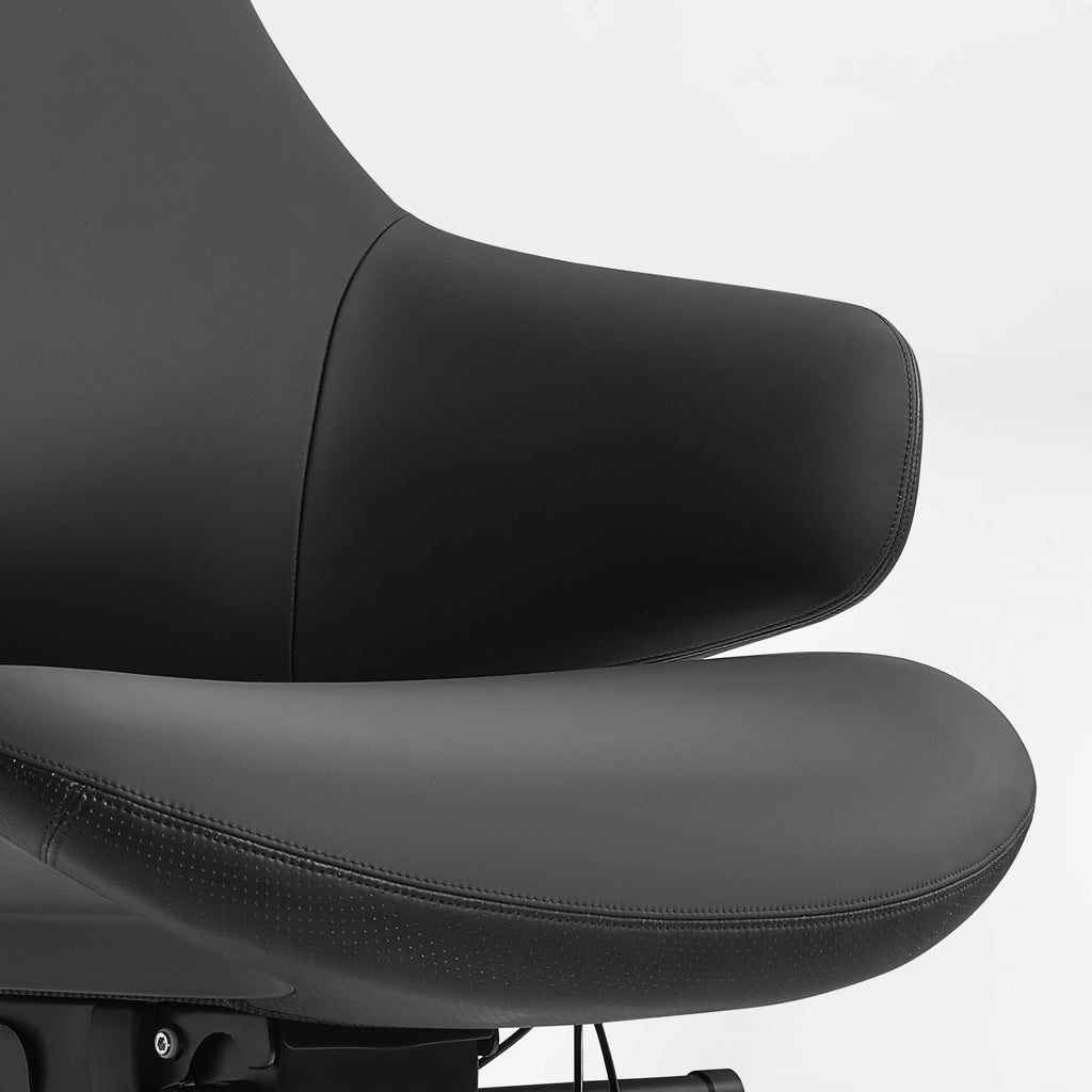 Napa Leather Executive Chair - Soft Curves Upholstered Frame