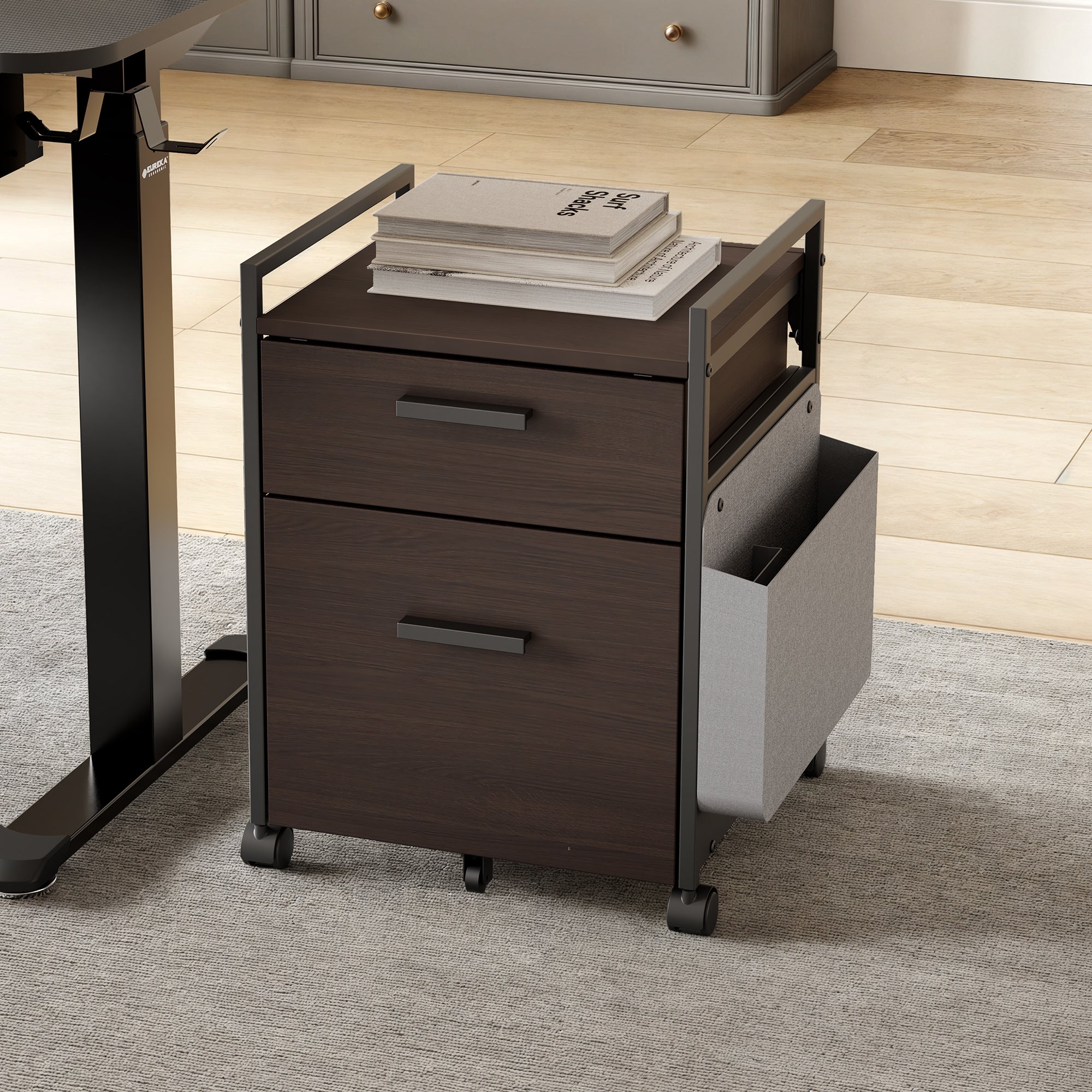 23'' Rolling File Cabinet with Drawer