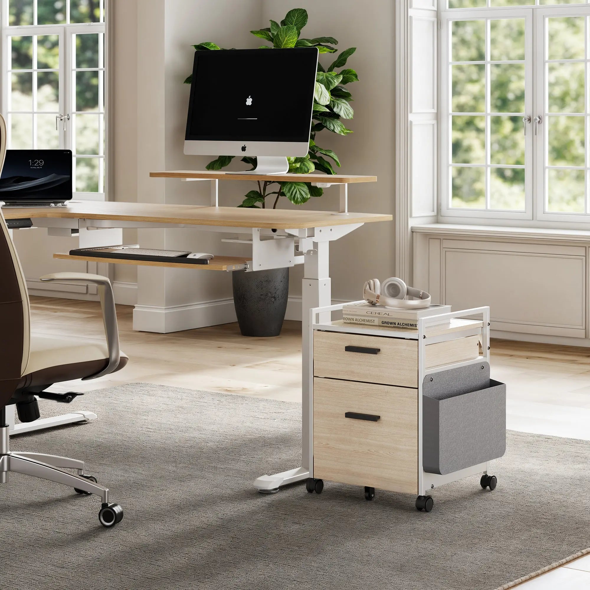 23'' Rolling File Cabinet with Drawer