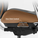 Genuine Leather Executive Office Chair - Butterfly Design High Back