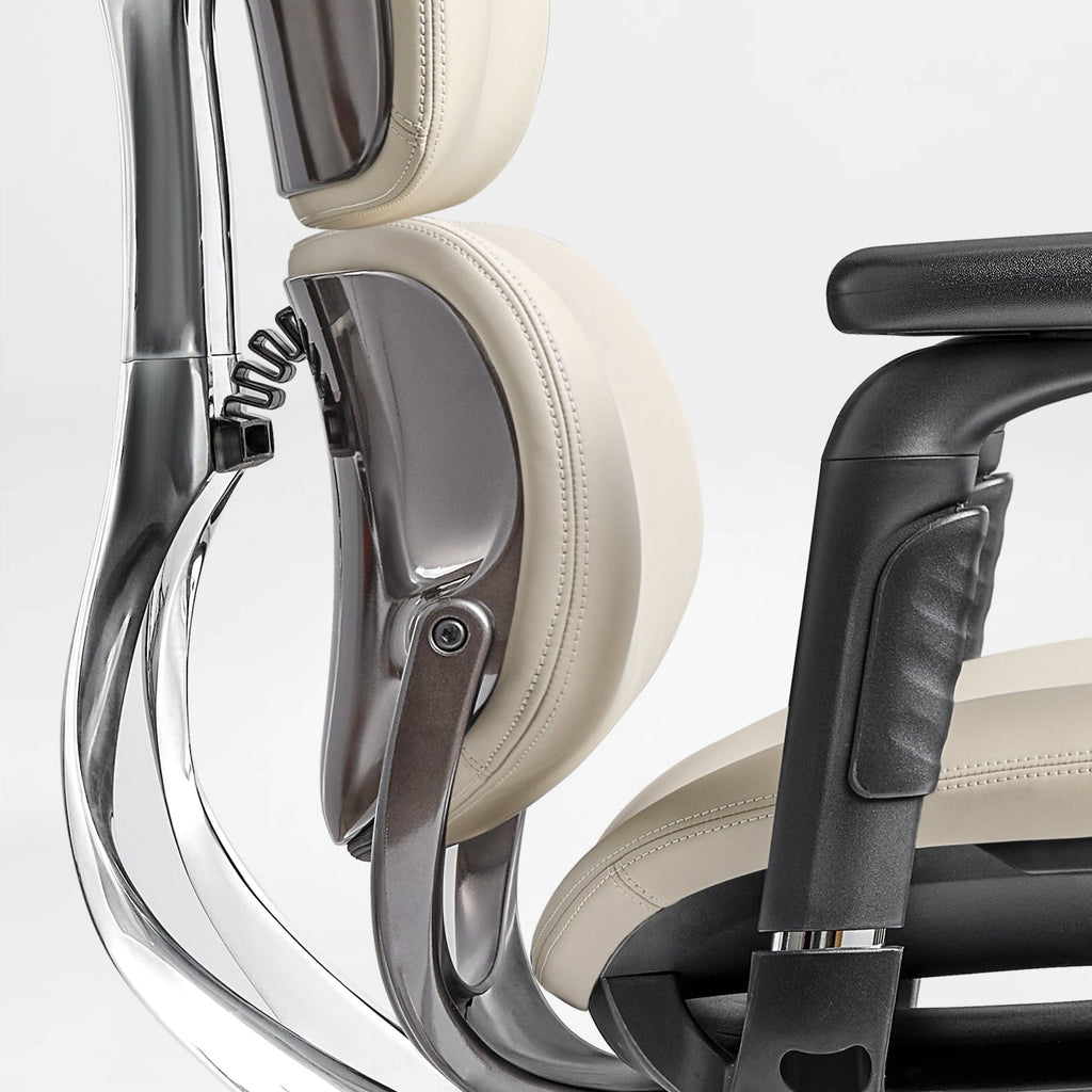 Ergonomic Executive Office Chair - PU Leather 4D Armrests Self-Adapting