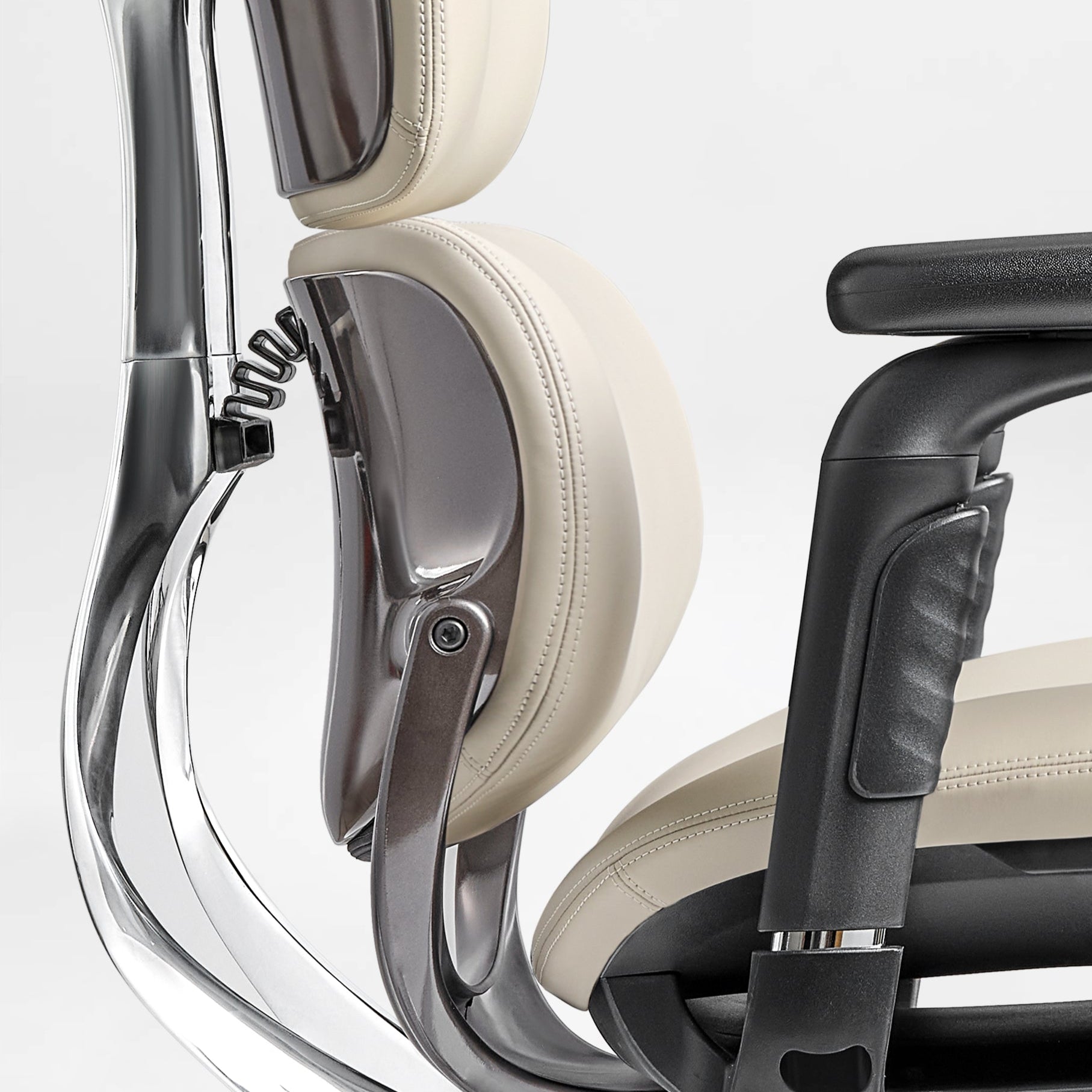 Ergonomic Executive Office Chair - PU Leather 4D Armrests Self-Adapting