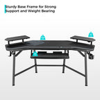 Wing-Shaped Studio Desk (73x23)