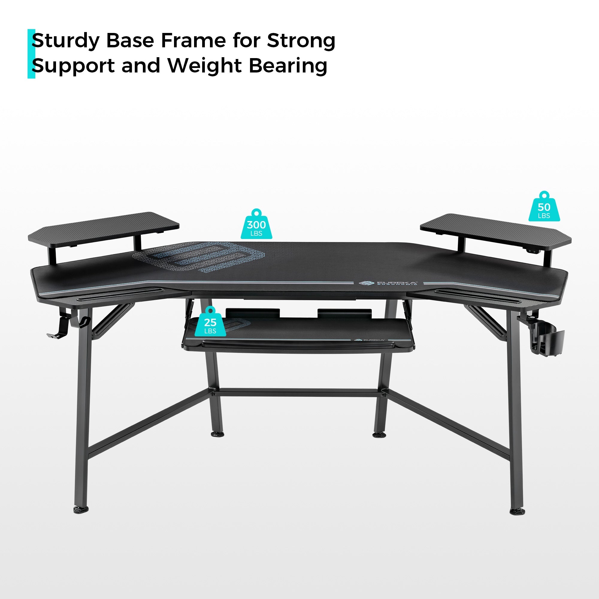 Wing-Shaped Studio Desk (73x23)