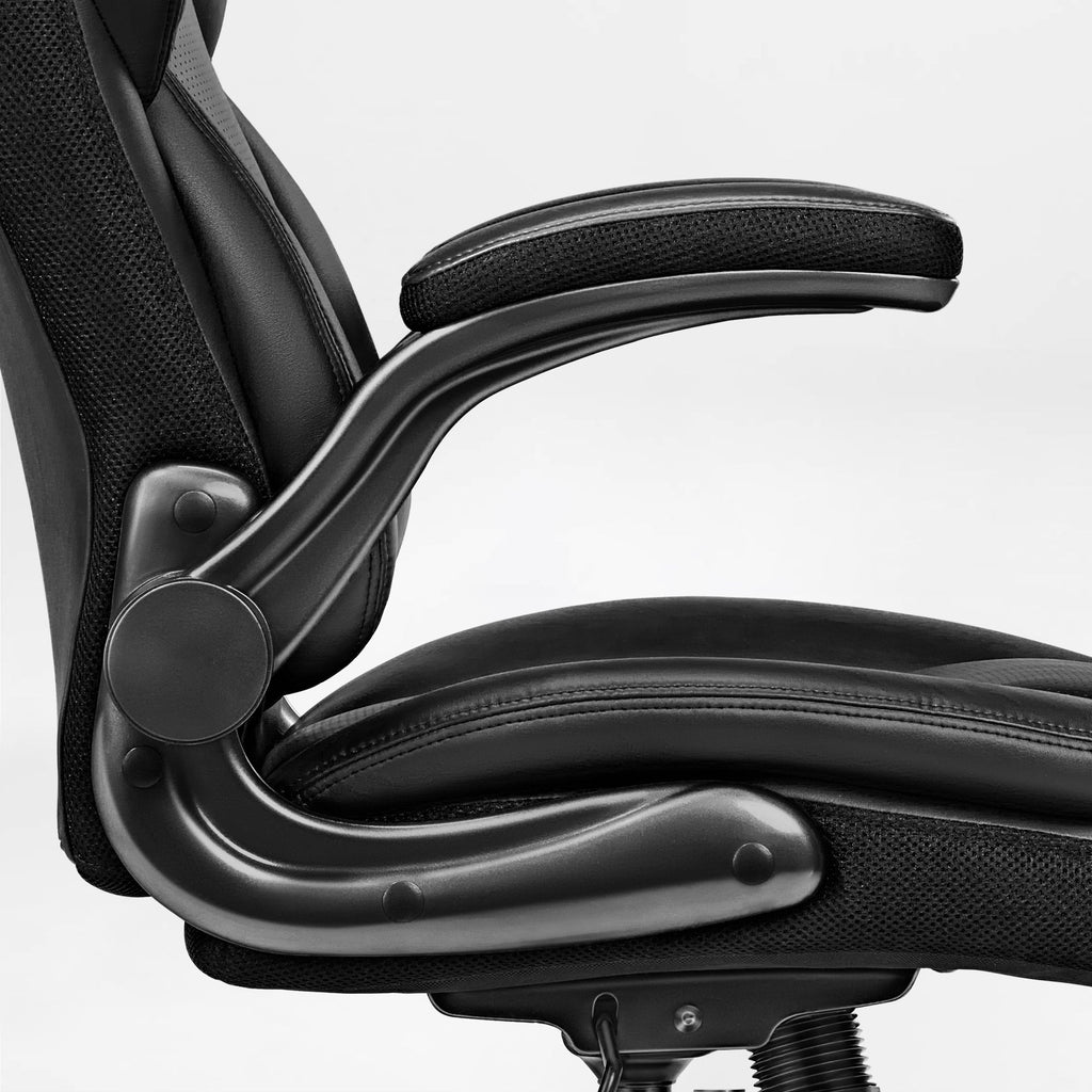 Faux Leather Home Office Chair - Ergonomic Cream