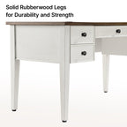 Farmhouse Office Desk with Drawers