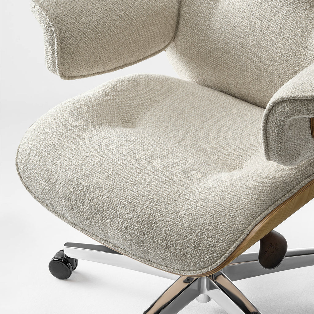 Genuine Leather Executive Office Chair - Classic Ergonomic Design