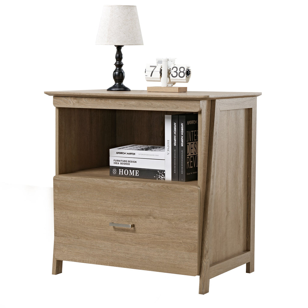 29'' Display File Storage Cabinet, Oak