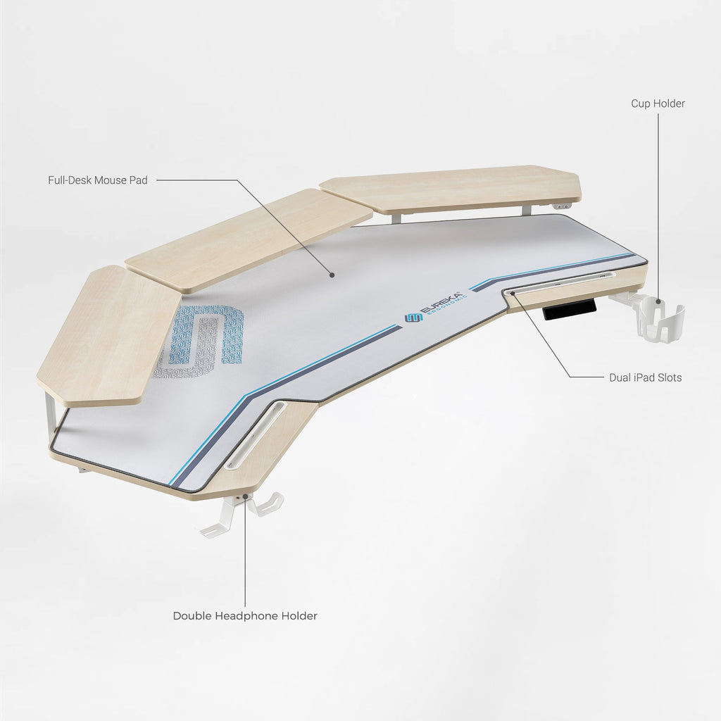 Wing-Shaped Standing Desk (63x23)
