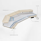 Wing-Shaped Standing Desk (63x23)