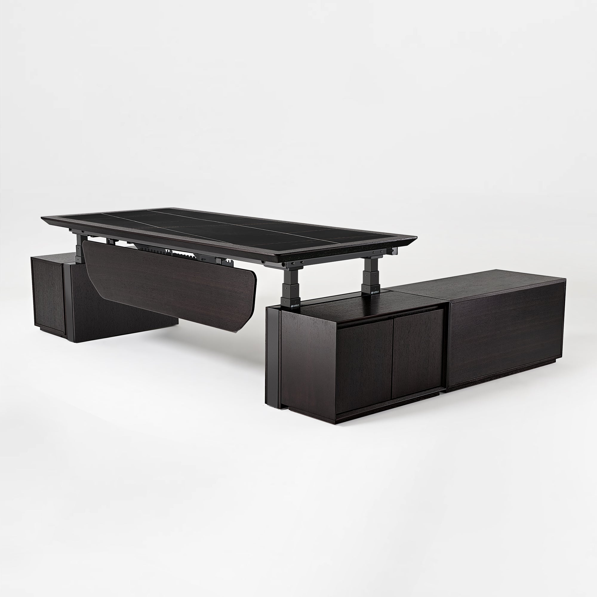 Electric Height-Adjustable Standing Desk, Classic, Black