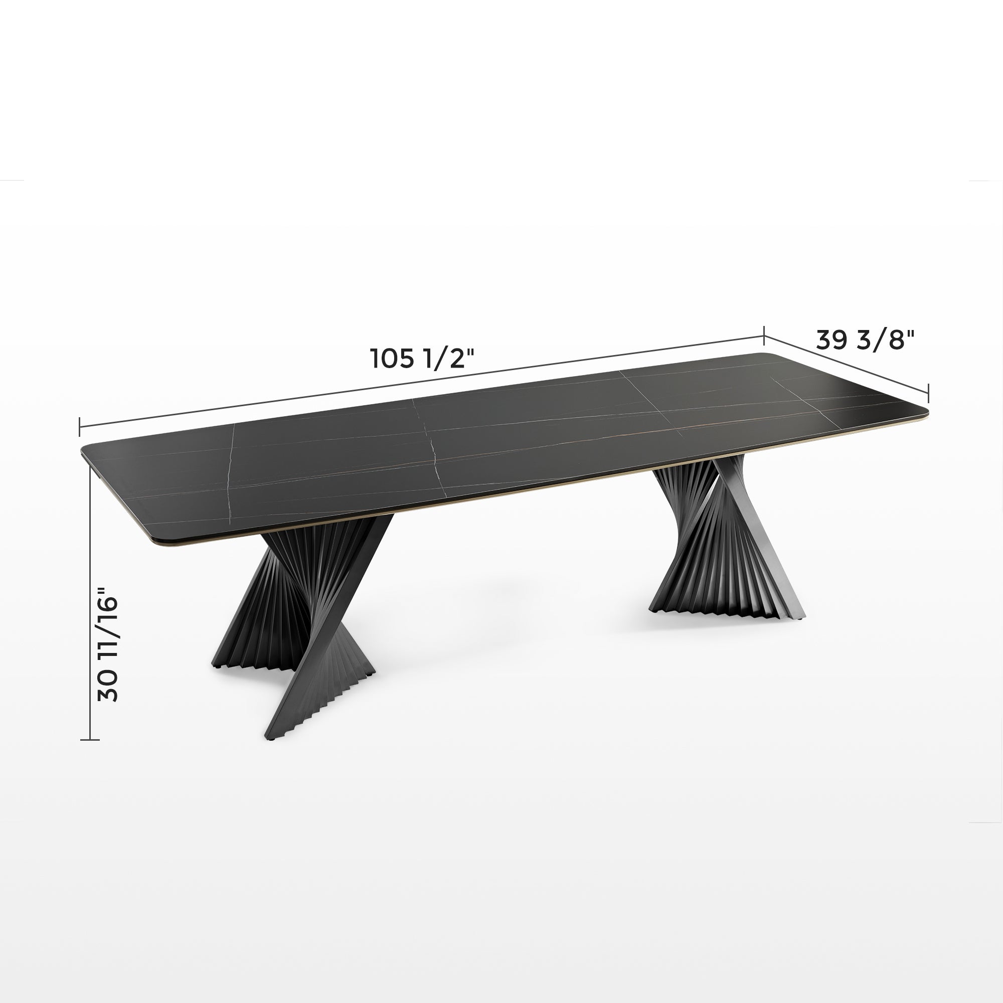 Rectangular Dining Table with Bench, Natural Wood