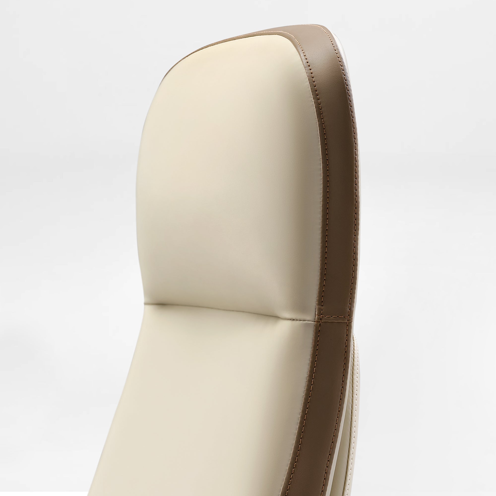 Solid Wood Arm Task Office Chair - Retro PU Leather
