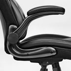 Faux Leather Home Office Chair - Ergonomic Cream