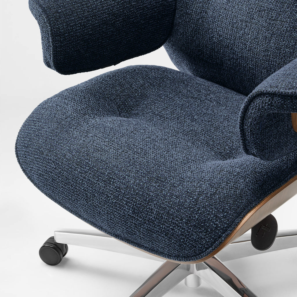 Genuine Leather Executive Office Chair - Classic Ergonomic Design
