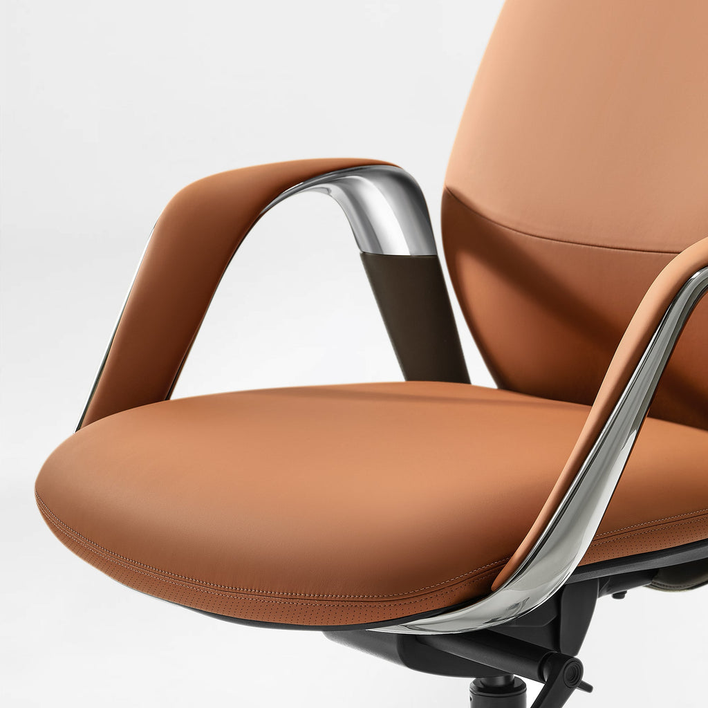 Napa Leather Executive Office Chair - Fully Adjustable