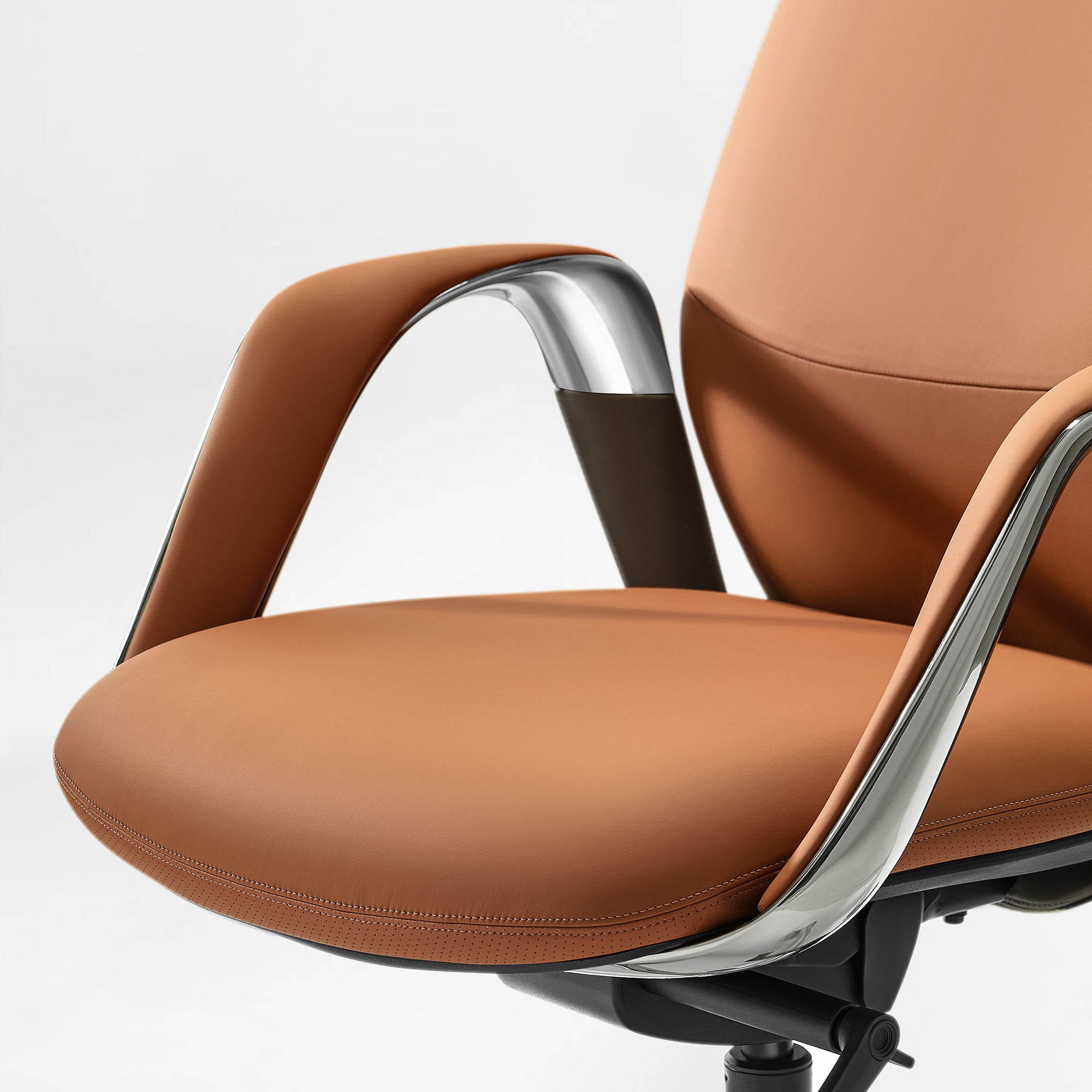 Napa Leather Executive Office Chair - Fully Adjustable