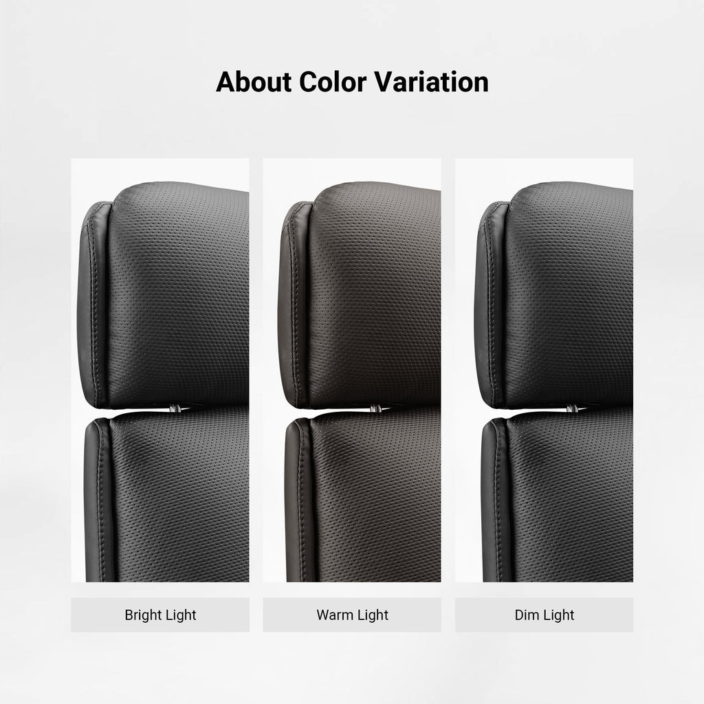 Microfiber Leather Executive Office Chair with Adjustable Headrest