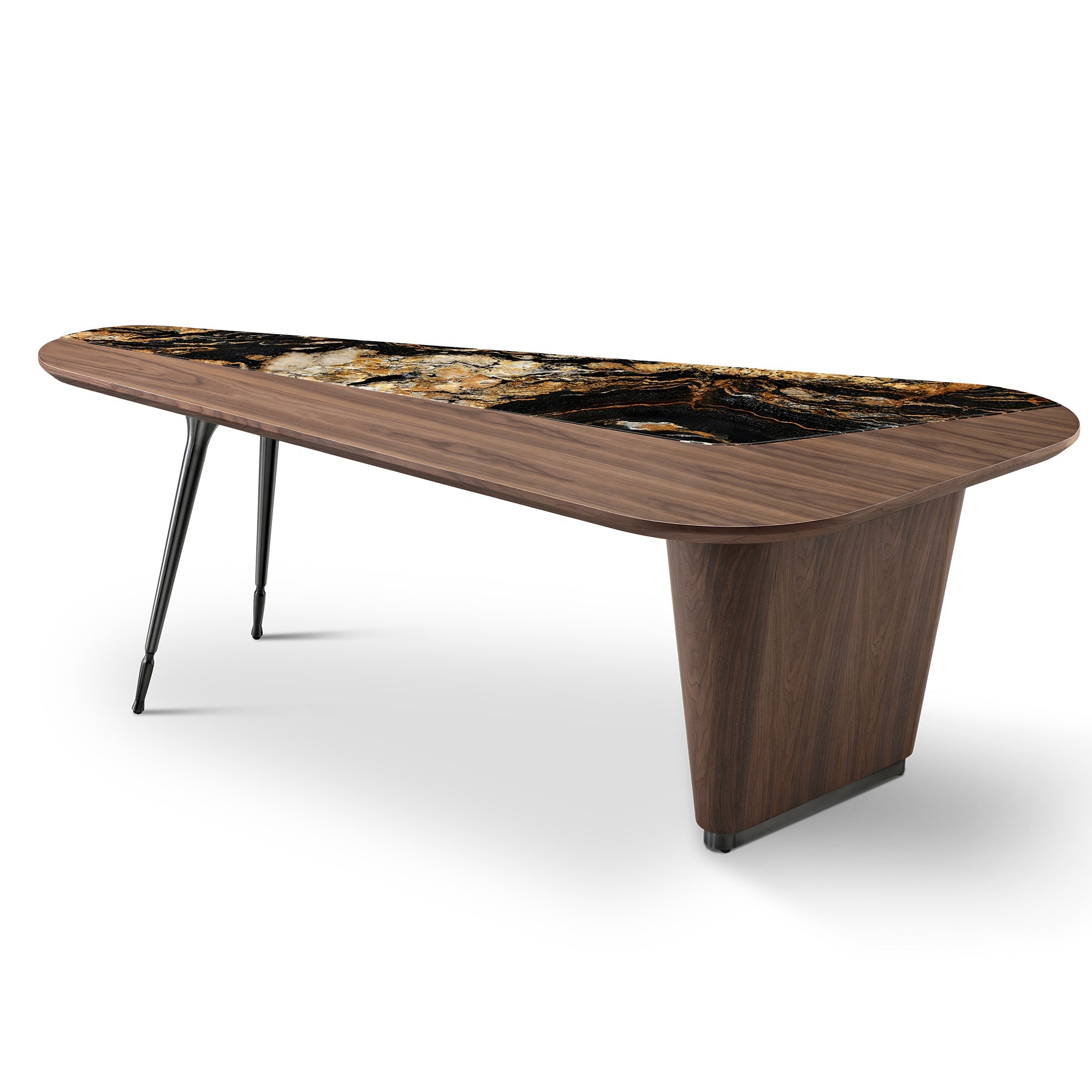 L-Shaped Gaming Desk with LED Lighting and Monitor Stand