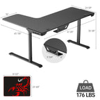L Shaped Gaming Desk (60x24)