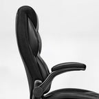 Faux Leather Home Office Chair - Ergonomic Cream